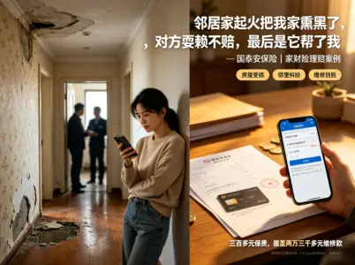 邻居家起火把我家熏黑了，对方耍赖不赔，最后是它帮了我